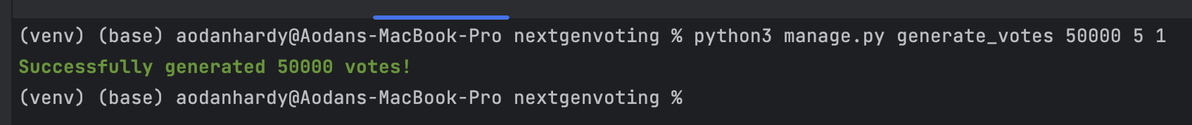 Generate election command